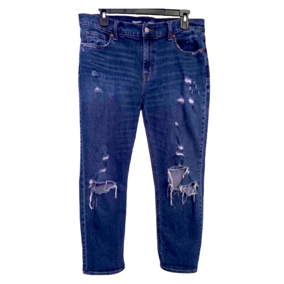 OLD NAVY WOMEN’S MID-RISE BOYFRIEND JEANS - Picture 1 of 6